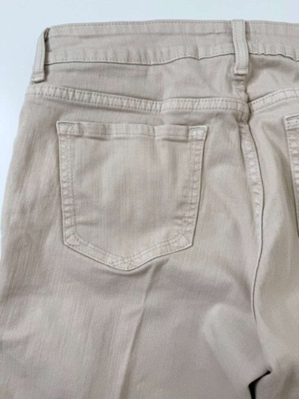 Light-Tan Stretch-Denim Shorts from NYDJ - Picture 3 of 11